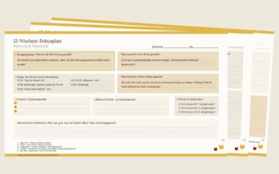 Der 12-Wochen-Fokusplan für Familien: Echte Entlastung durch klare Prioritäten